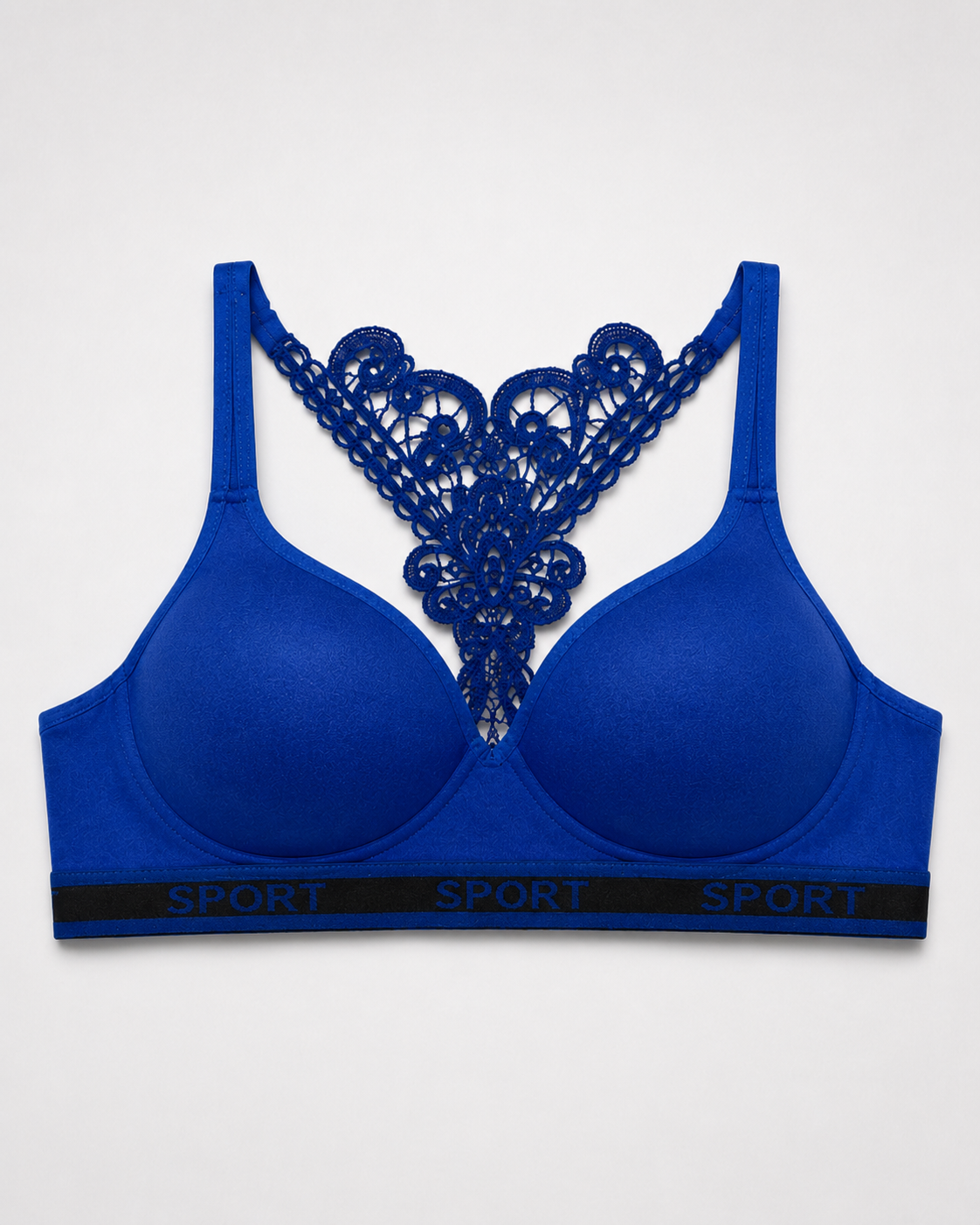Royal Blue Seamless Activewear Bra