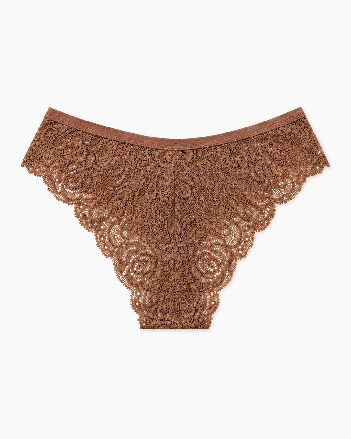 Chocolate Brown Floral Lace Panty