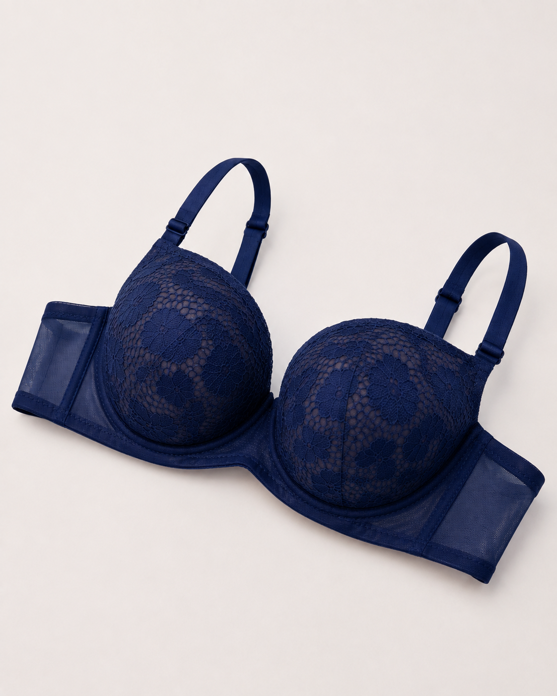 Royal Sapphire Lace Underwire Bra
