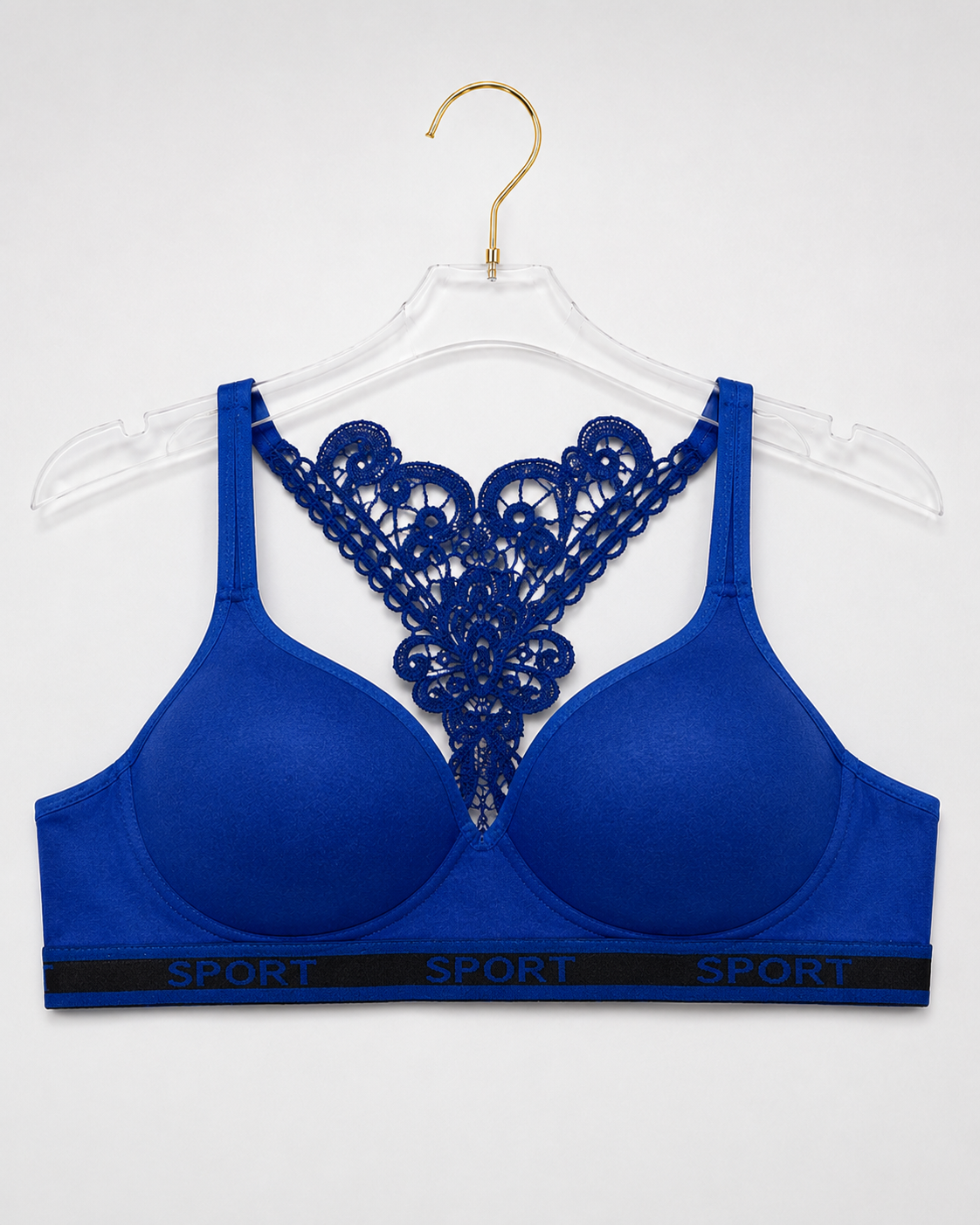 Royal Blue Seamless Activewear Bra