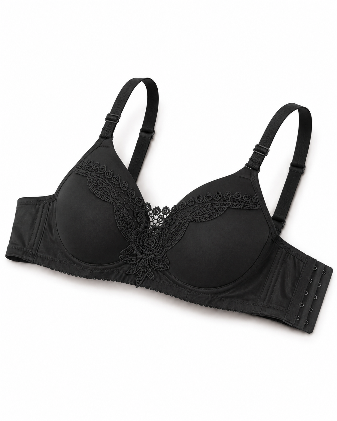 Midnight Embroidery Full-Coverage Bra