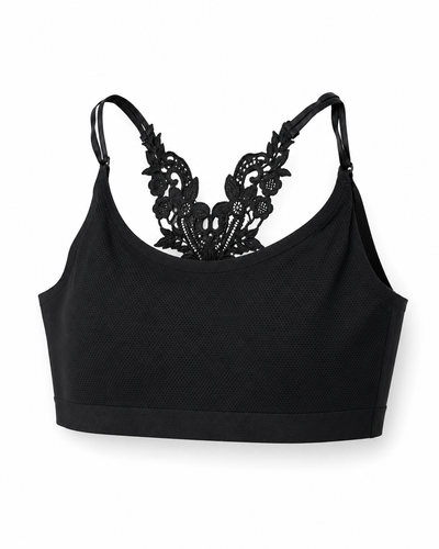 Midnight Butterfly Lace Racerback Bralette
