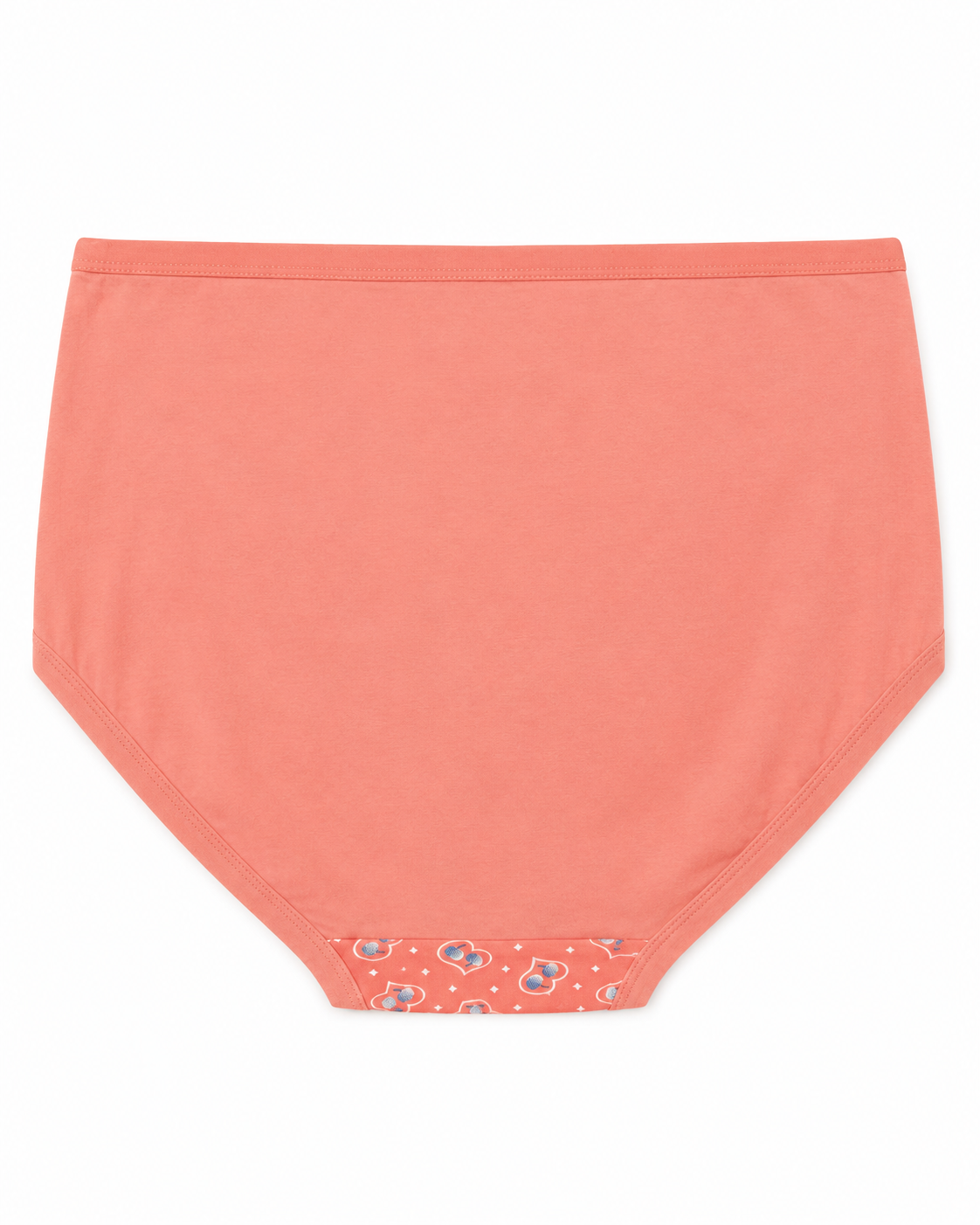 Coral Heart Lace Waist High-Rise Panty