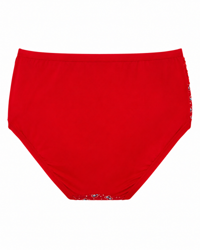 Crimson Heart Lace Waist High-Rise Panty