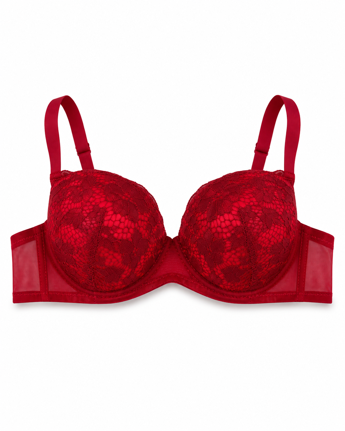 Crimson Ruby Lace Underwire Bra