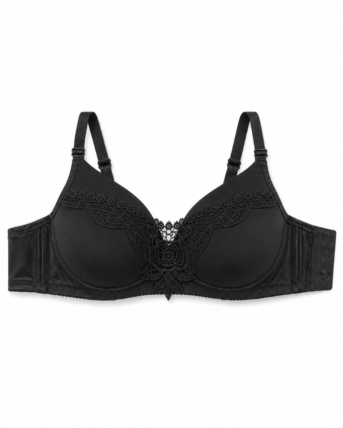 Midnight Embroidery Full-Coverage Bra