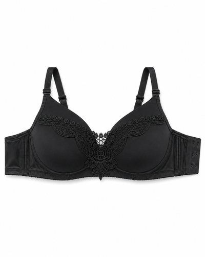 Midnight Embroidery Full-Coverage Bra