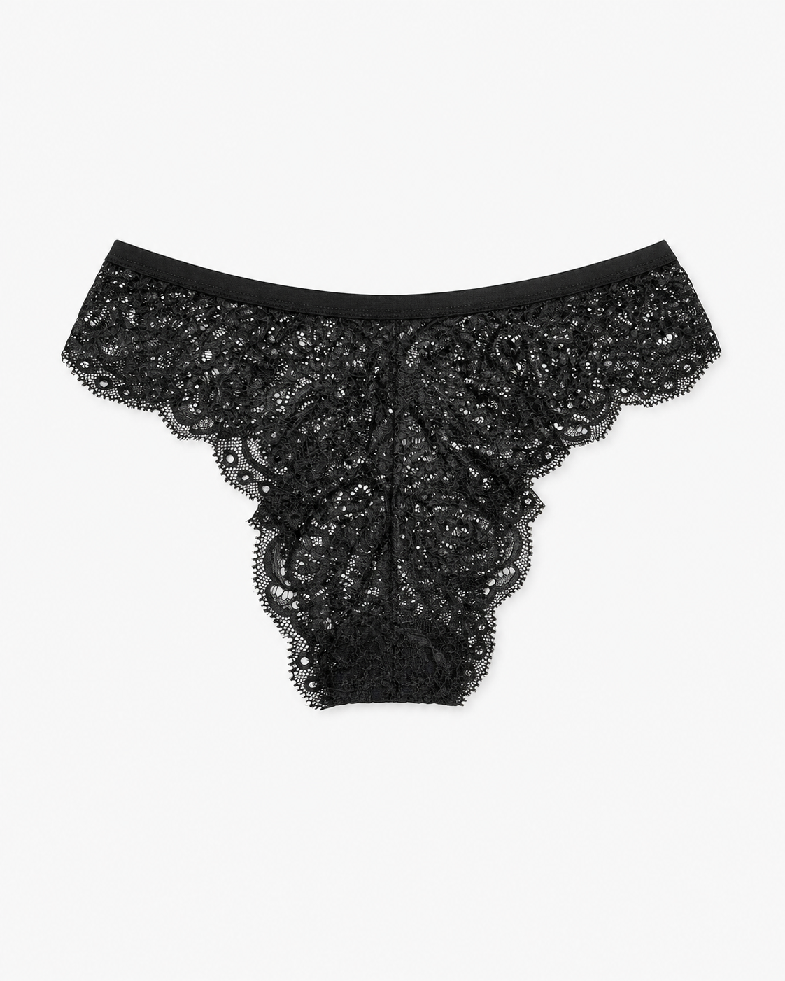 Black Floral Lace Panty
