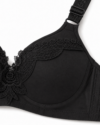 Midnight Embroidery Full-Coverage Bra
