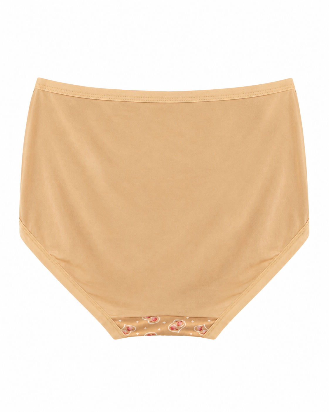 Nude Heart Lace Waist High-Rise Panty