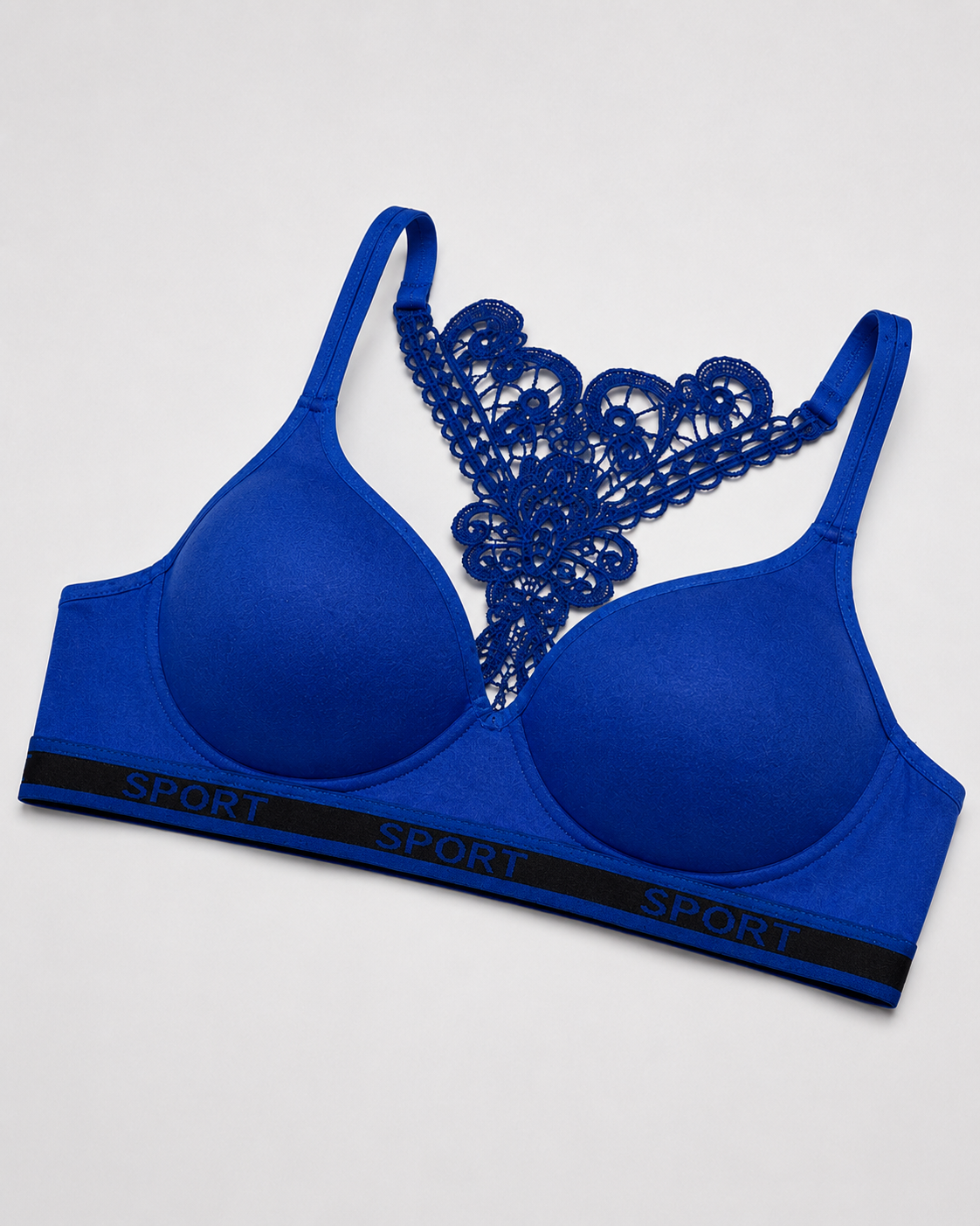 Royal Blue Seamless Activewear Bra