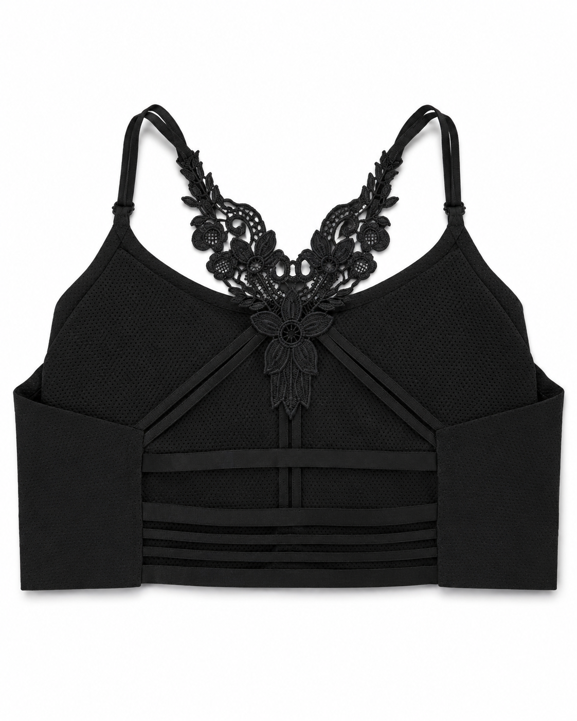 Midnight Butterfly Lace Racerback Bralette