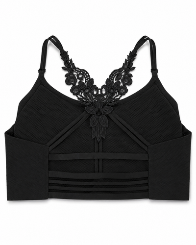 Midnight Butterfly Lace Racerback Bralette
