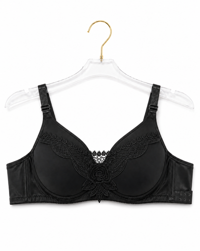 Midnight Embroidery Full-Coverage Bra