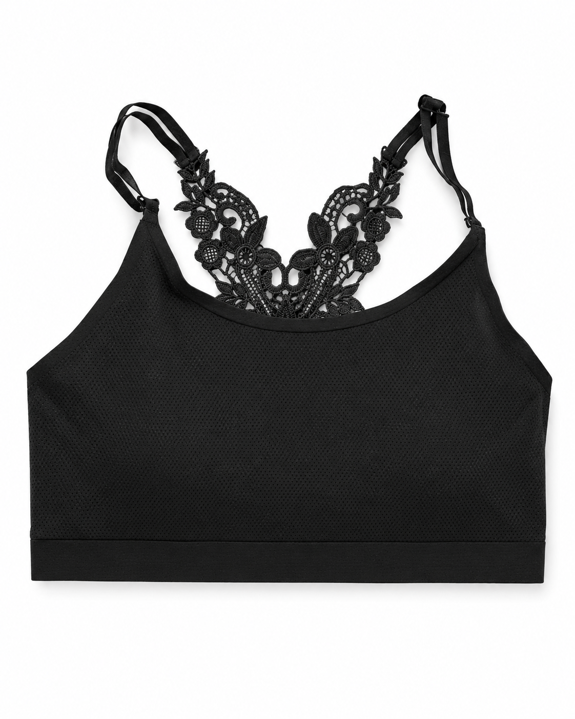 Midnight Butterfly Lace Racerback Bralette