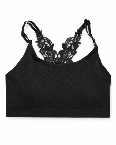 Midnight Butterfly Lace Racerback Bralette
